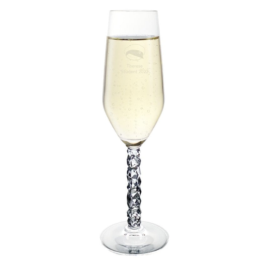 Orrefors Carat champagneglas med gravering