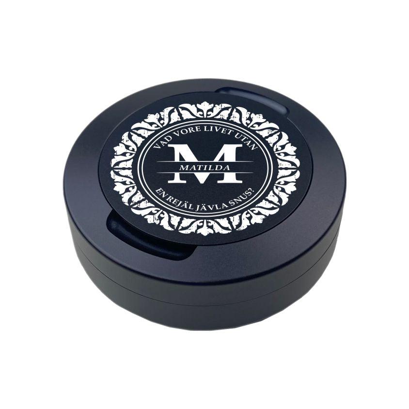 Snusdosa portion med gravyr - Circle
