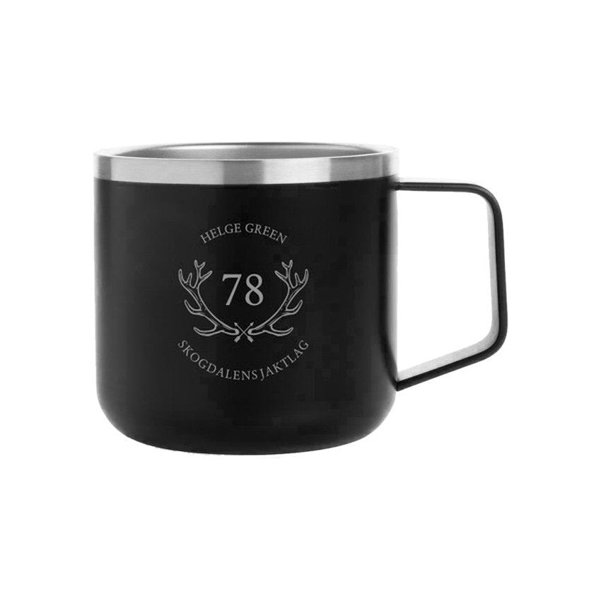 Campingmugg med gravyr - Jakt