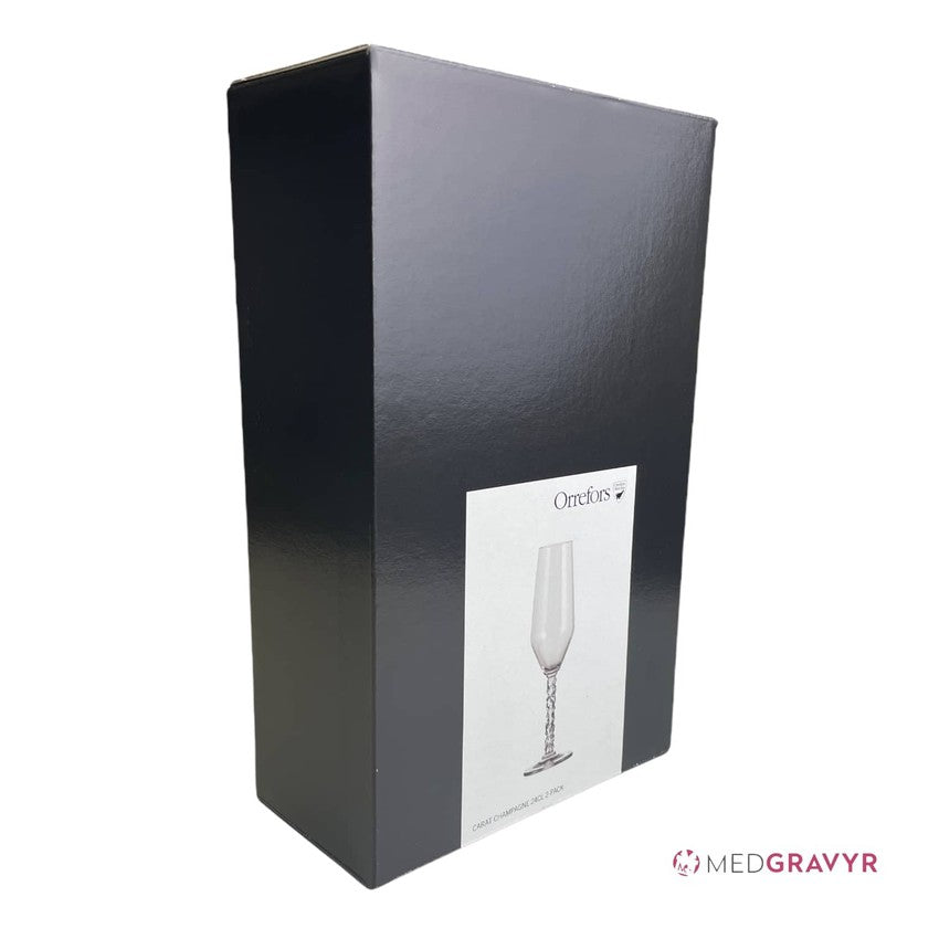 Carat Champagneglas med gravyr -  LOVE (2-pack)