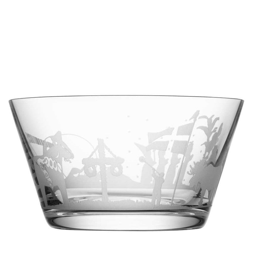 Orrefors Sweden Symbols med gravyr