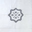 Handduk med emblem och initialer - vit