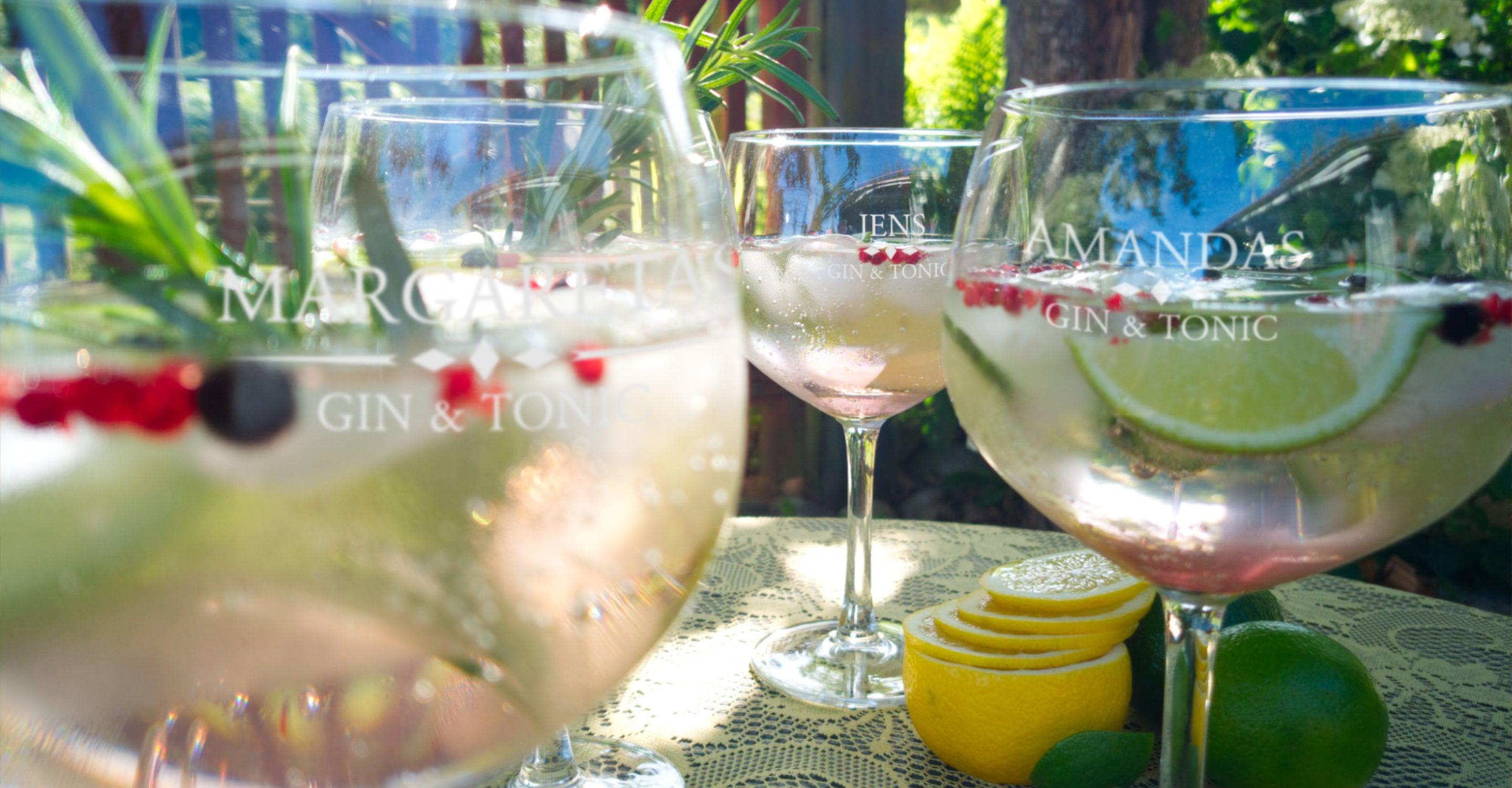 Drinkglas med personlig gravyr