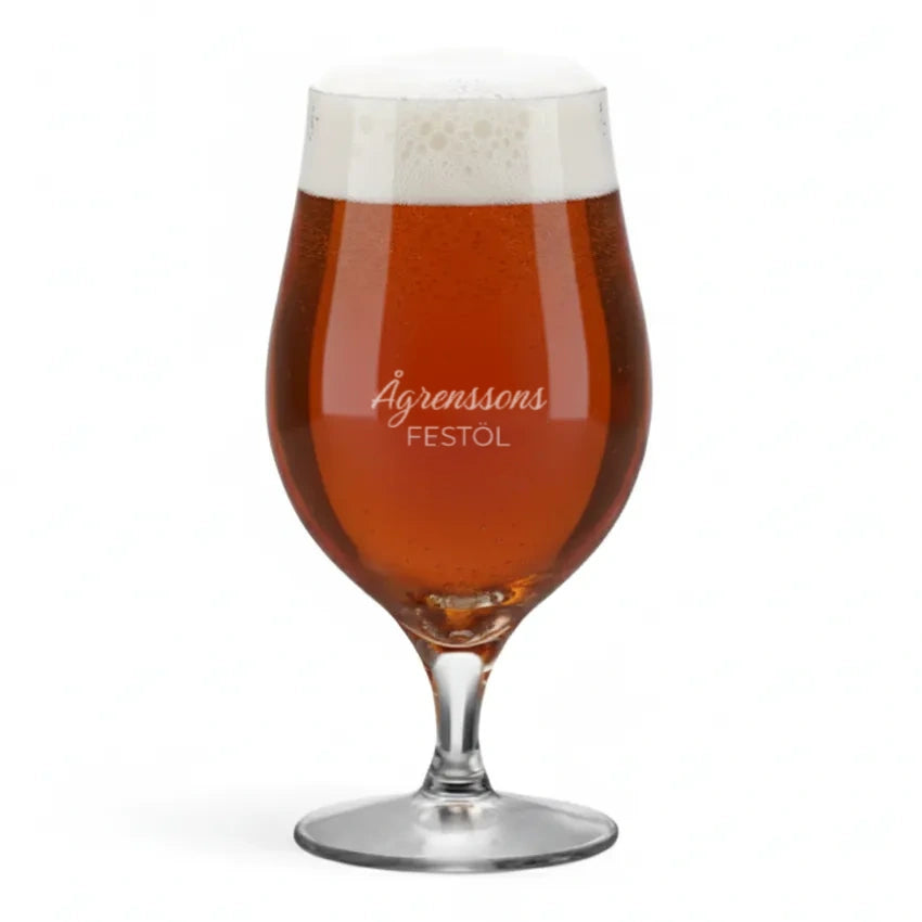 ölglas på for Orrefors More med namn