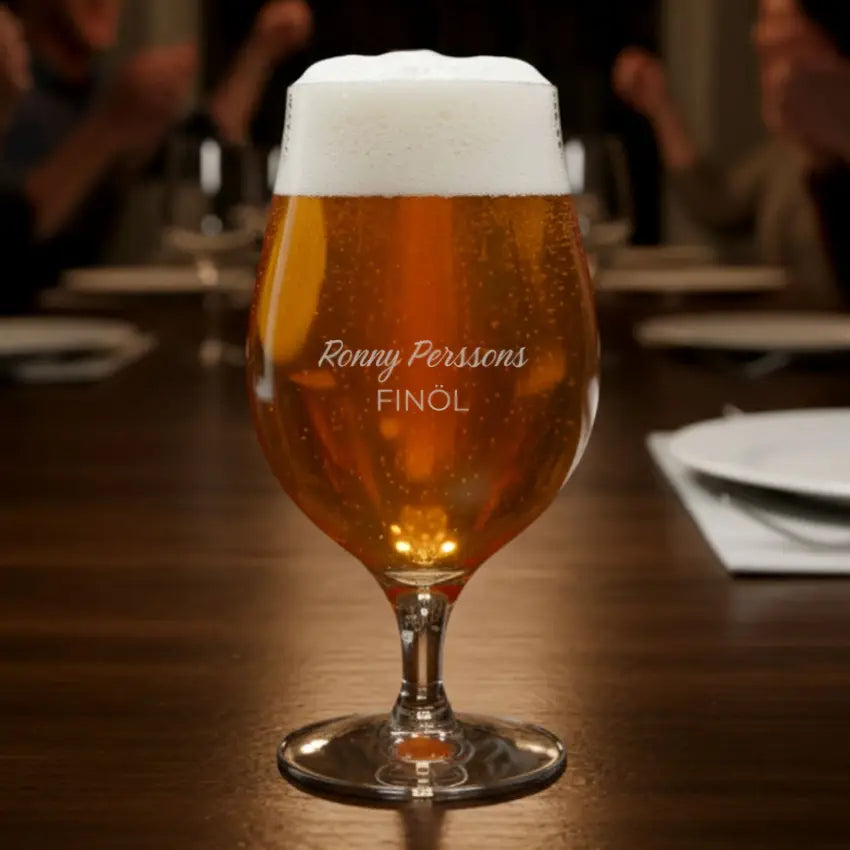 Orrefors More ölglas graverat