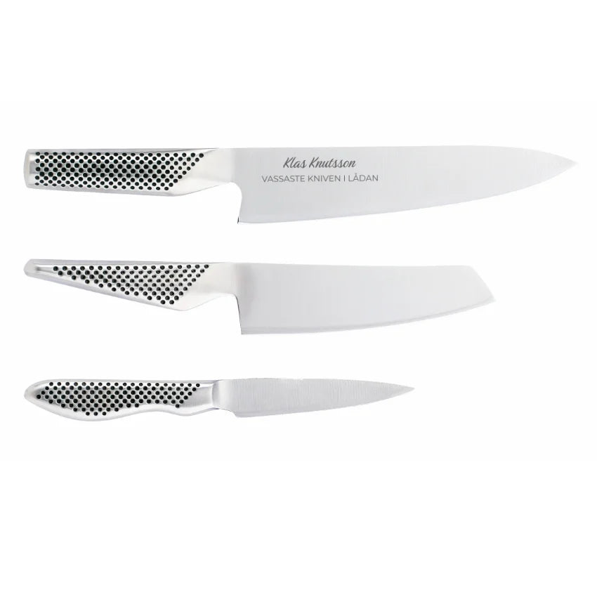 Global knivset med gravyr och namn