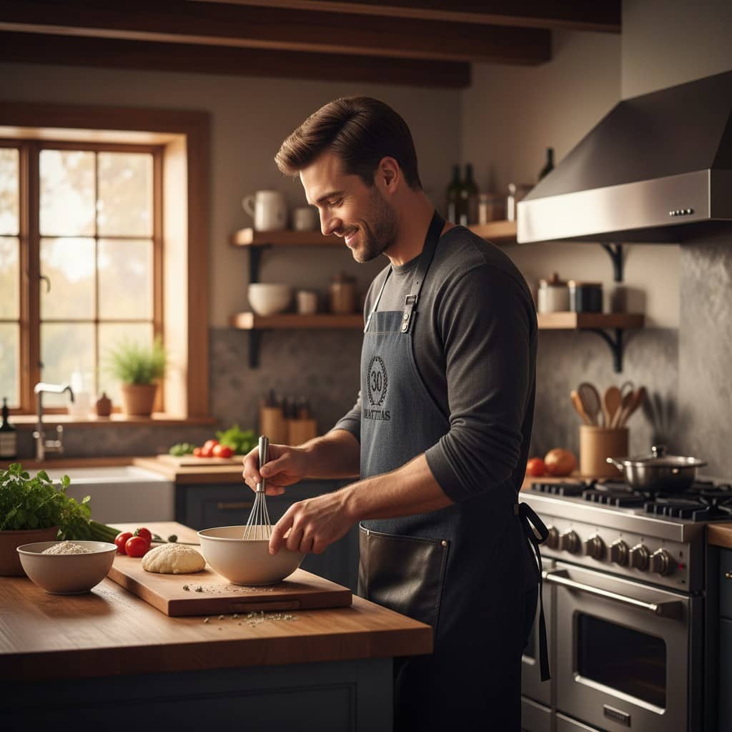 Förkläde krans med personlig brodyr