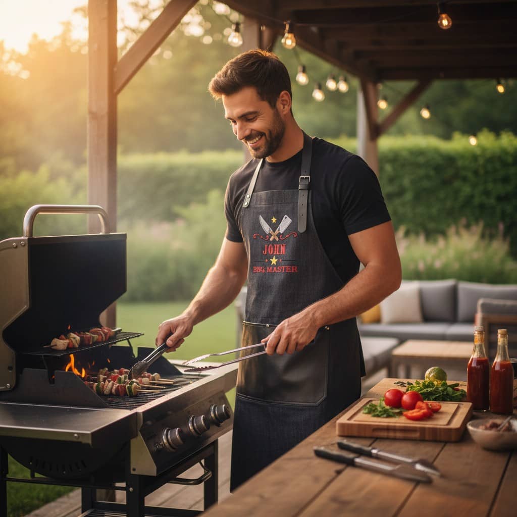 Miljöbild Förkläde BBQ