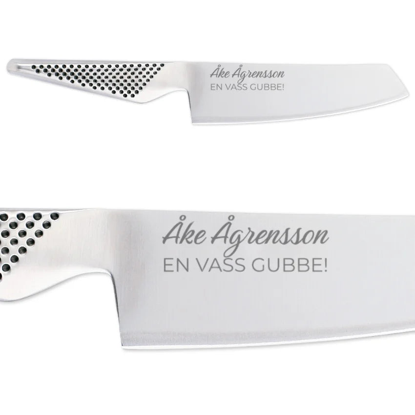 Global grönsakskniv med namn