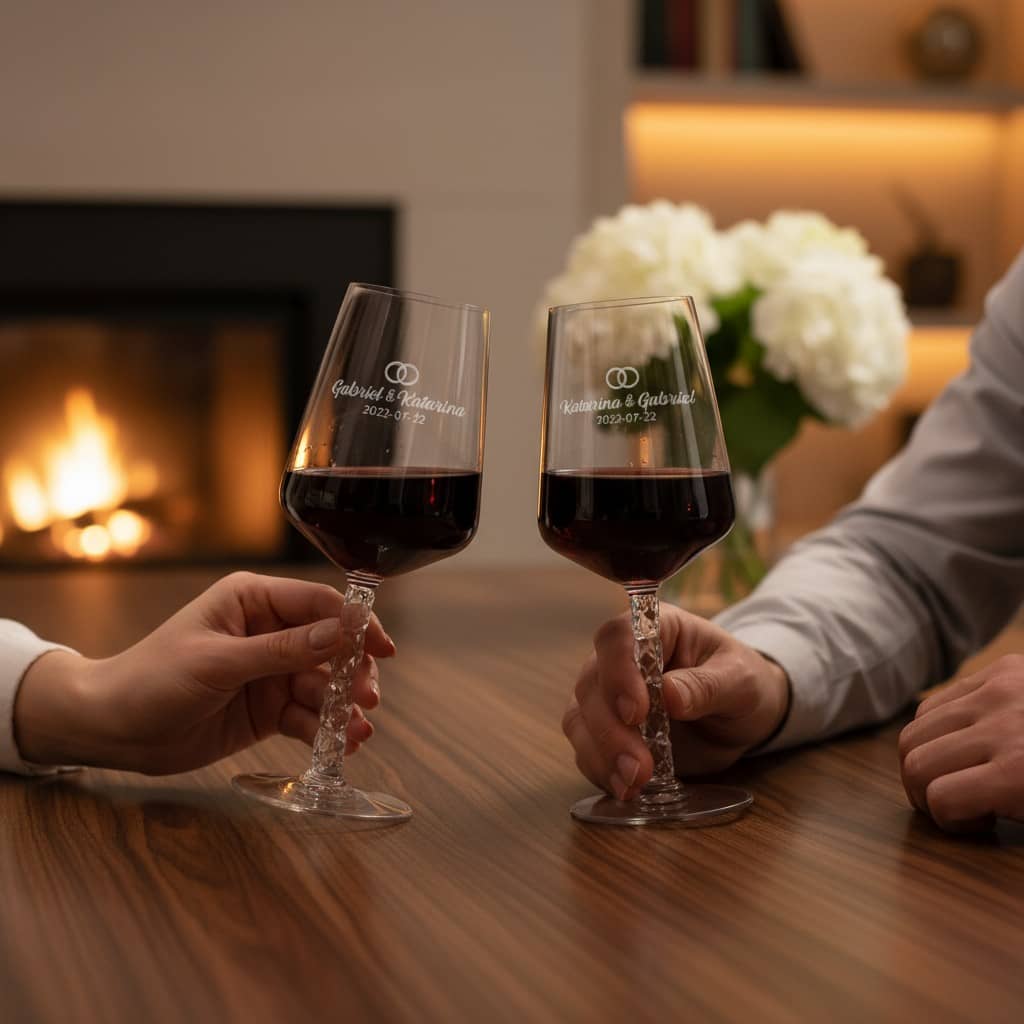 Orrefors Carat vinglas med personlig gravyr