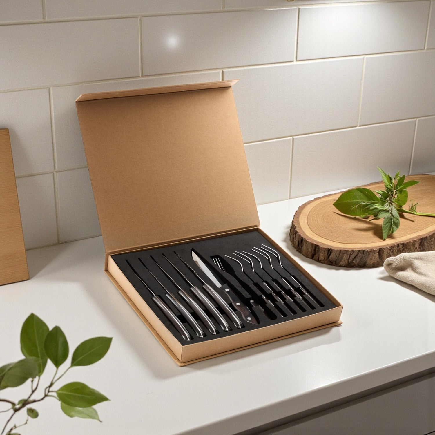 Bestick-set i Pakkaträ från Jernverket