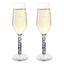 Carat champagneglas med gravyr - Ringar  (2-pack)