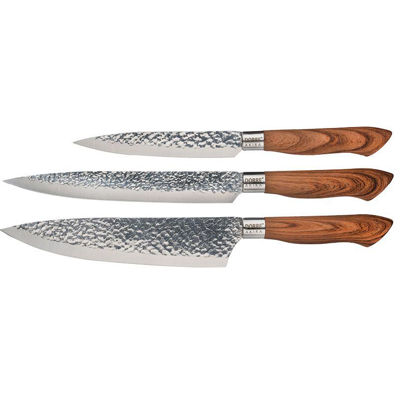3-pack knivar med graverad skylt
