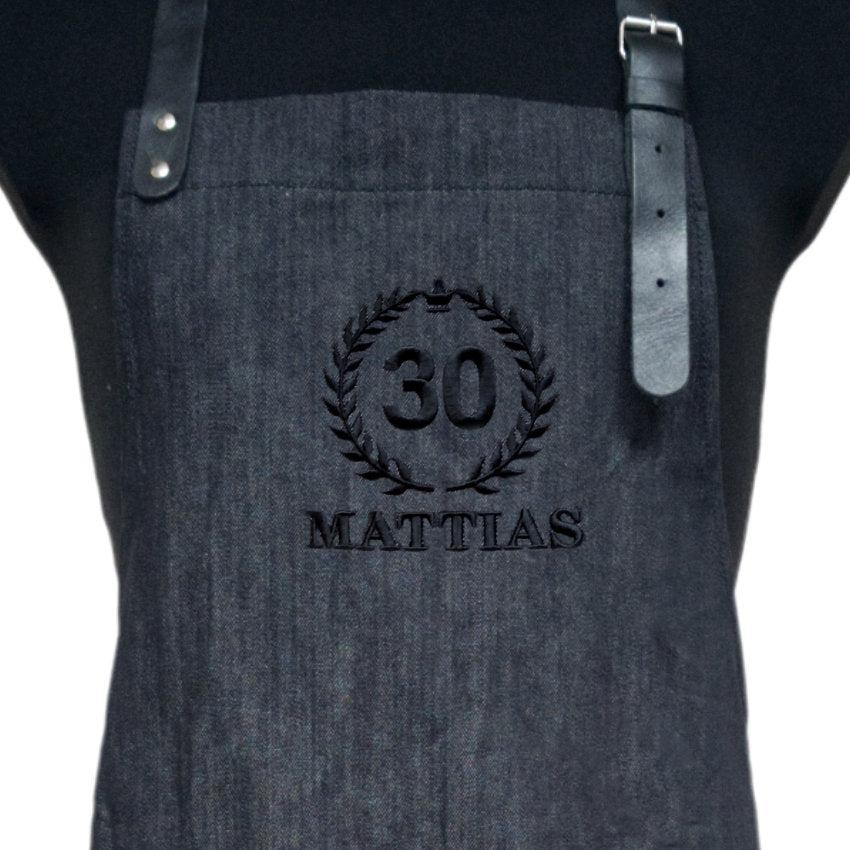 Förkläde med namn - Krans