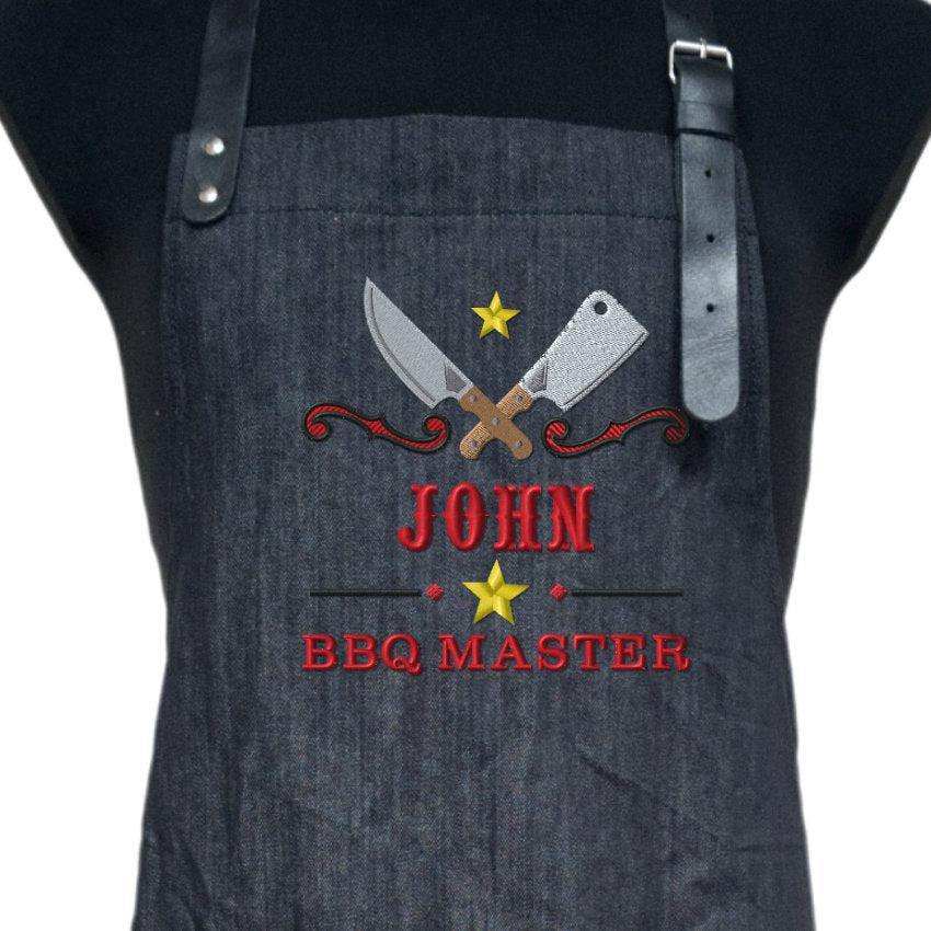 Köksförkläde med namn – BBQ