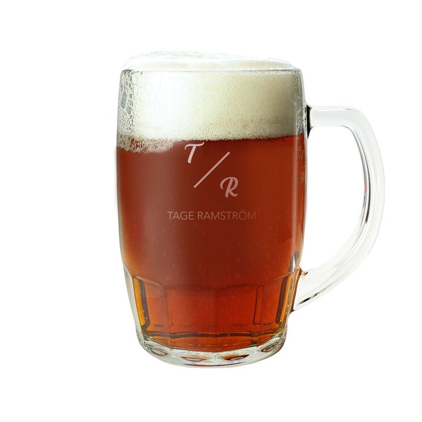 Sejdel med gravyr - Monogram