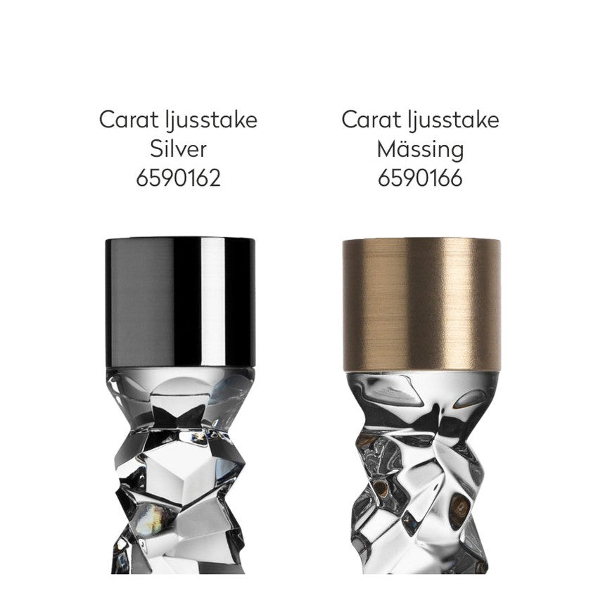 graverad Orrefors Carat ljusstake