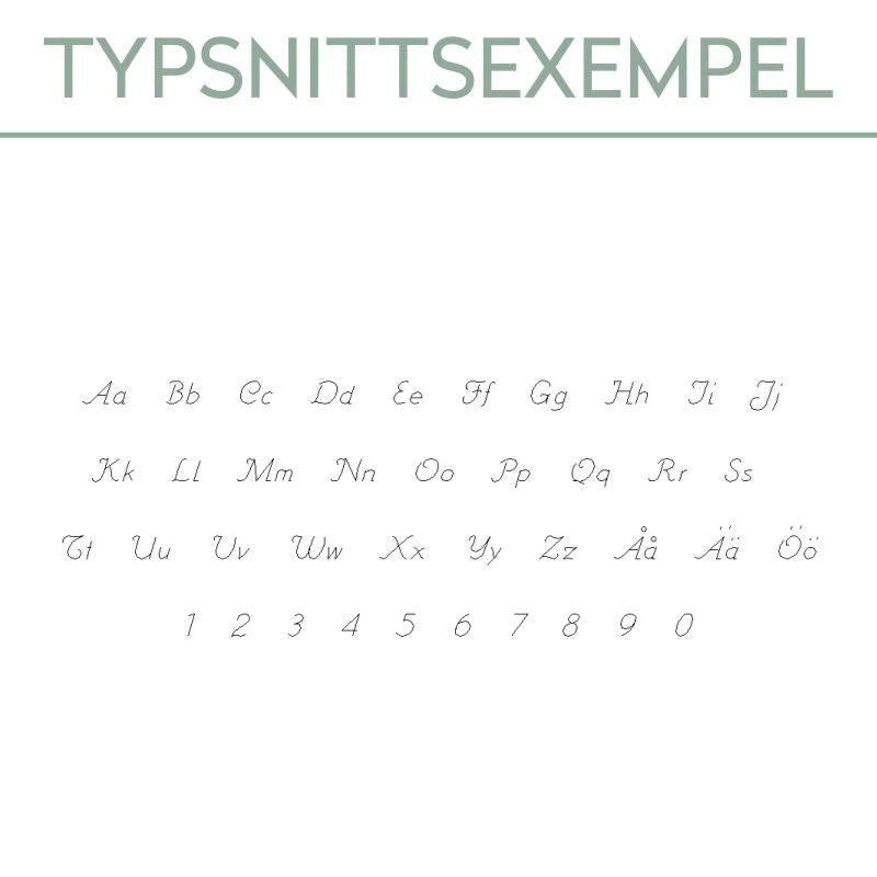 Tårtspade med graverade namn