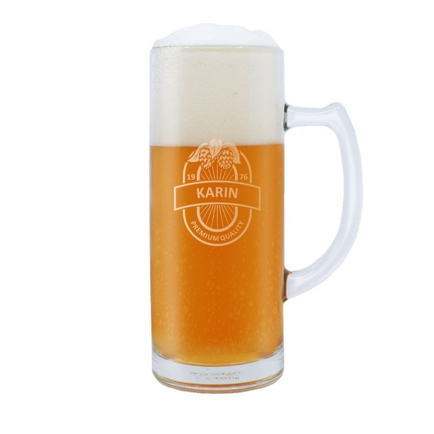 Ölsejdel med gravyr - Hops