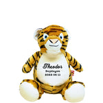 Broderat gosedjur med personligt namn Tiger