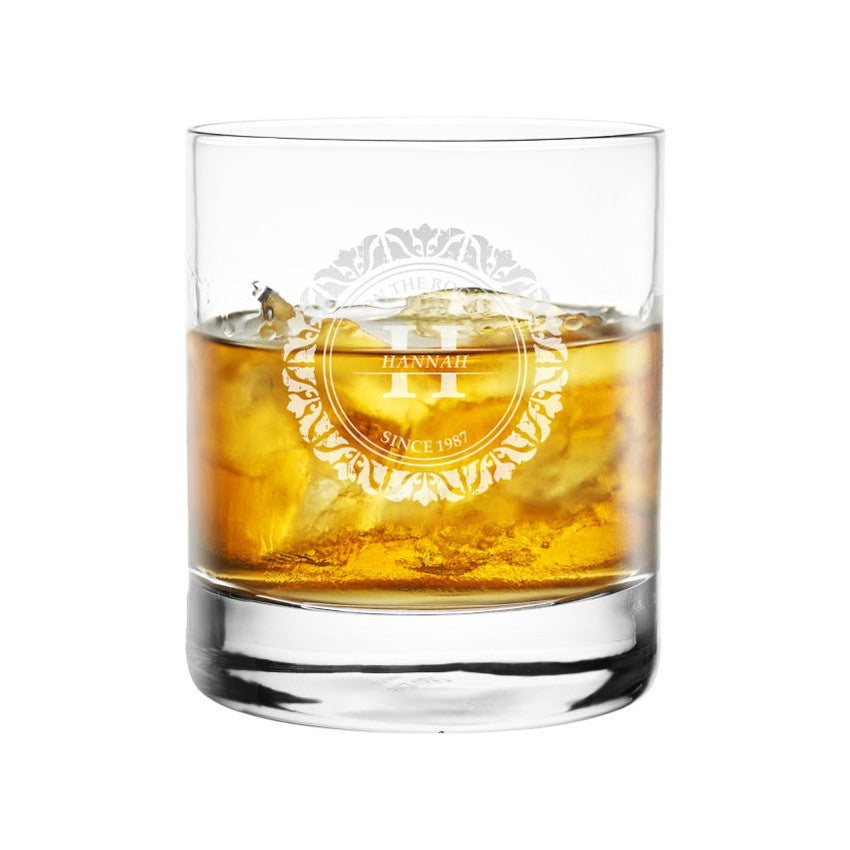 Whiskyglas med personlig gravyr