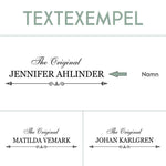Exempel på gravering
