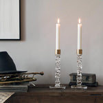 Graverad Orrefors ljusstake – elegant present vid dop