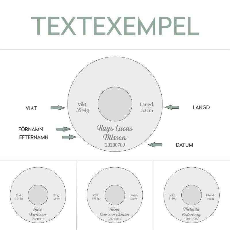 Textexempel för gravyr