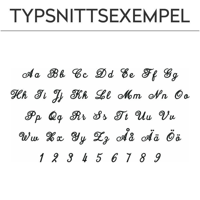 Broderat gosedjur med personligt namn Tiger