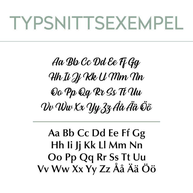 Typsnitt för gravyr